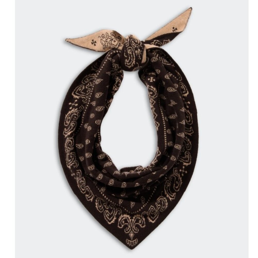 Guest in Residence the Wild Rag Scarf NWT Burnt Cocoa Dune 100% cashmere